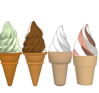 甜筒冰淇凌 雪糕美食