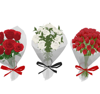 玫瑰花束 花艺鲜花