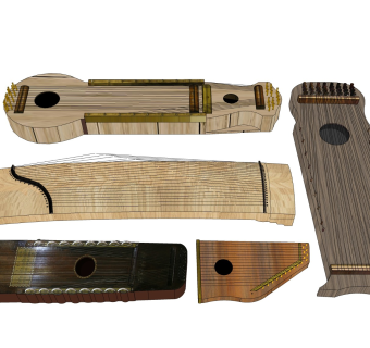 中式乐器 古筝古琴