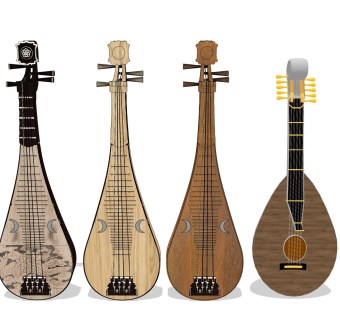 中式乐器 琵琶古琴