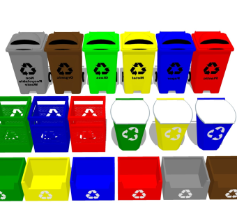 户外分类垃圾桶