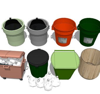 户外垃圾桶 塑料回收桶