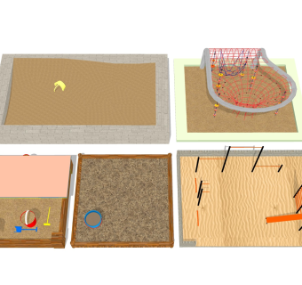 儿童沙坑 游乐沙堆