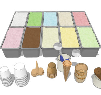 冰淇凌甜筒 雪糕沙冰