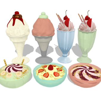 雪糕甜筒 冰淇凌沙冰