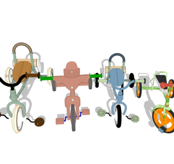 儿童自行车 学步脚蹬车