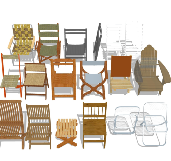 折叠收缩木椅 户外实木凳子