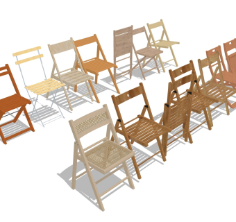 实木折叠椅 收缩板凳