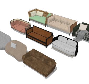 双人沙发 休闲座椅