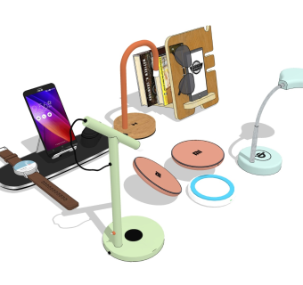 无线充电 台灯充电器