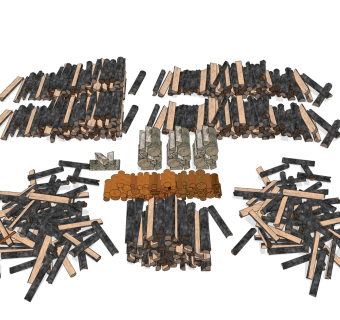 柴火木柴 木块劈柴