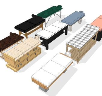 木制按摩床 美容spa床