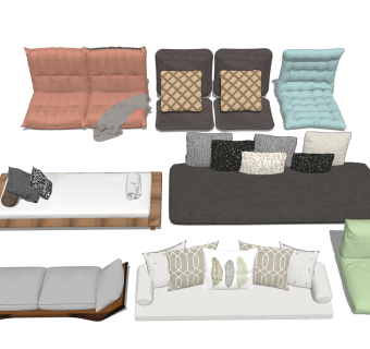 软包懒人沙发 沙发靠垫坐垫