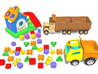 儿童汽车 玩具积木