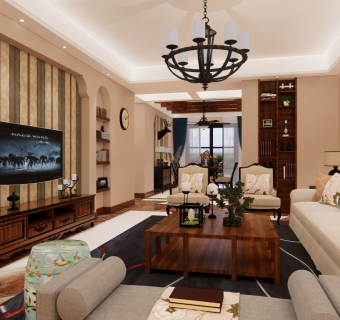 客厅美式风格
