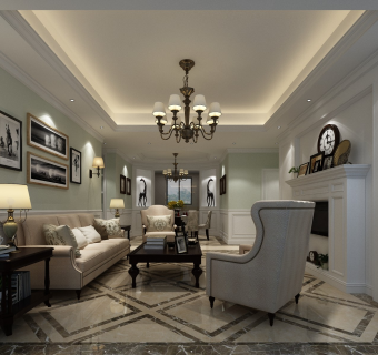 美式客厅