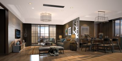 现代简约家居客厅 餐厅