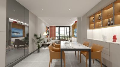 样板间现代客厅01