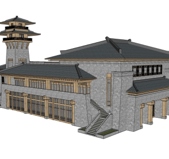 中式古建筑，汉唐风格