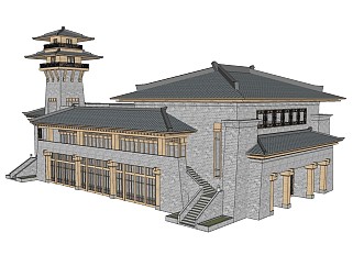 中式古建筑，汉唐风格