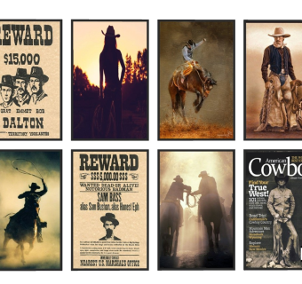 现代装饰画，牛仔