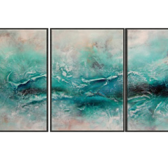 现代装饰画，肌理