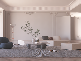 现代客厅沙发，单人沙发茶几异形沙发