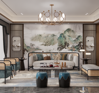 新中式客厅