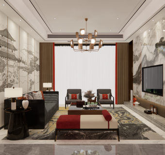 新中式客厅