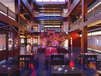 中式茶楼大厅