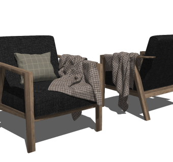 现代单人沙发 休闲椅 椅子 休闲沙发