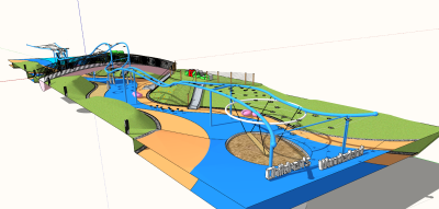 儿童游乐乐园活动场地模型