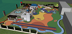 儿童游乐乐园活动场地模型