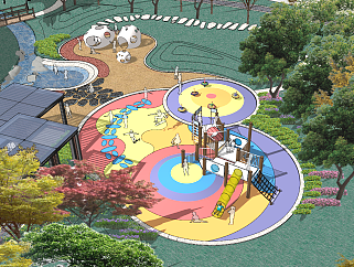 儿童游乐乐园活动场地模型