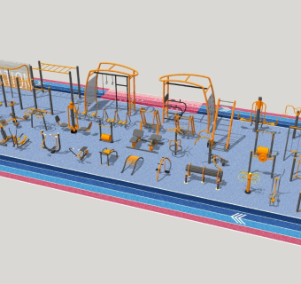 室外网红健身器械合集