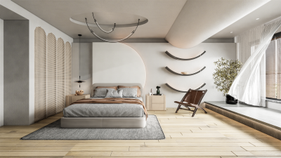 现代极简家居卧室