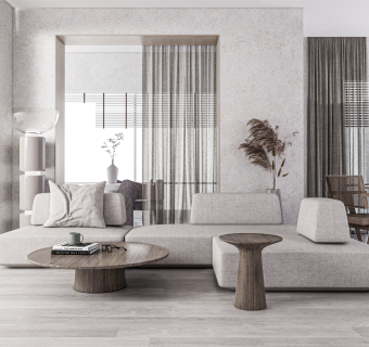 现代极简家居客厅