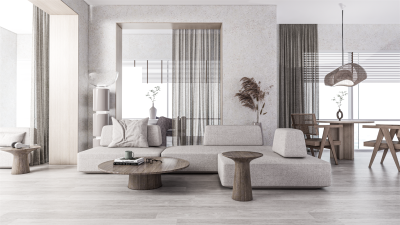 现代极简家居客厅