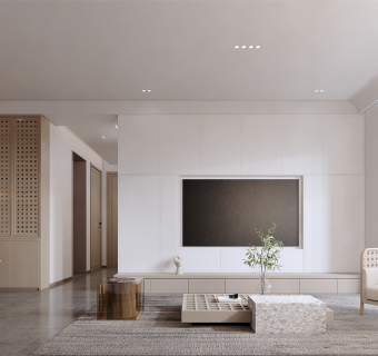 现代极简家居客厅