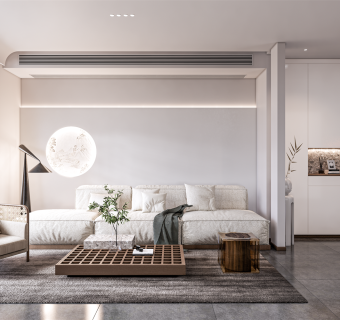 现代极简家居客厅