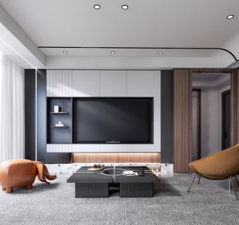 现代轻奢家居客厅