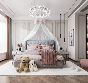 简欧家居卧室儿童房