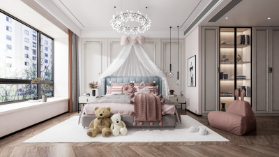 简欧家居卧室儿童房