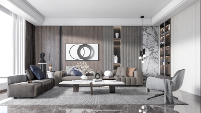 现代轻奢家居客厅