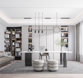 现代家居书房
