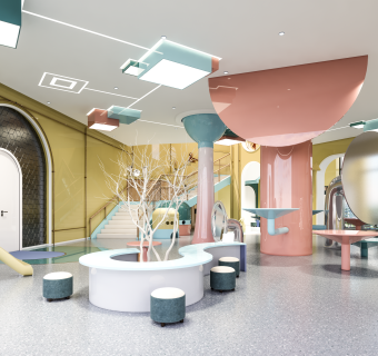 现代幼儿园大厅