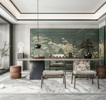 新中式家居茶室