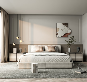 现代极简家居卧室