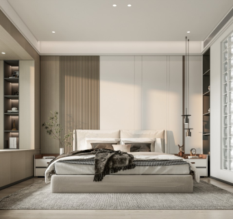 现代极简家居卧室