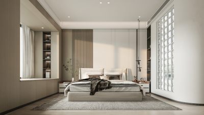 现代极简家居卧室